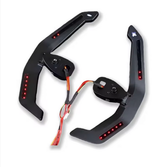 Palettes de changement de vitesse en carbone magnétique pour Mercedes-Benz AMG / Classe E / GLE / CLA / GLB / GLK – Mise à niveau LED