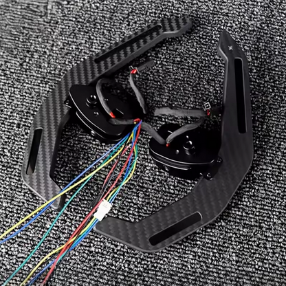 Palettes de changement de vitesse en carbone magnétique pour Mercedes-Benz AMG / Classe E / GLE / CLA / GLB / GLK – Mise à niveau LED