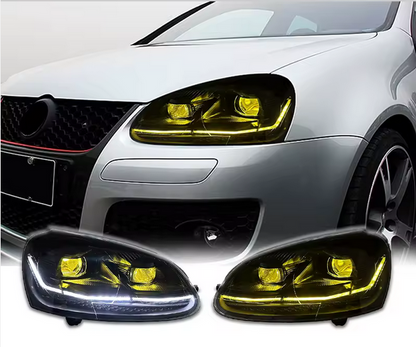 LED headlight accessories for Volkswagen Golf 5 MK5 – Evil Eye GTI style front light upgrade
