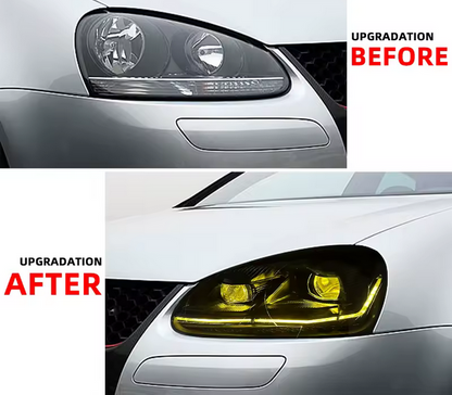 LED headlight accessories for Volkswagen Golf 5 MK5 – Evil Eye GTI style front light upgrade