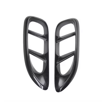 Dry Carbon Air Outlet Cover Accessory for Porsche 718 Boxster GT4RS 2016+ – Real Carbon Trim