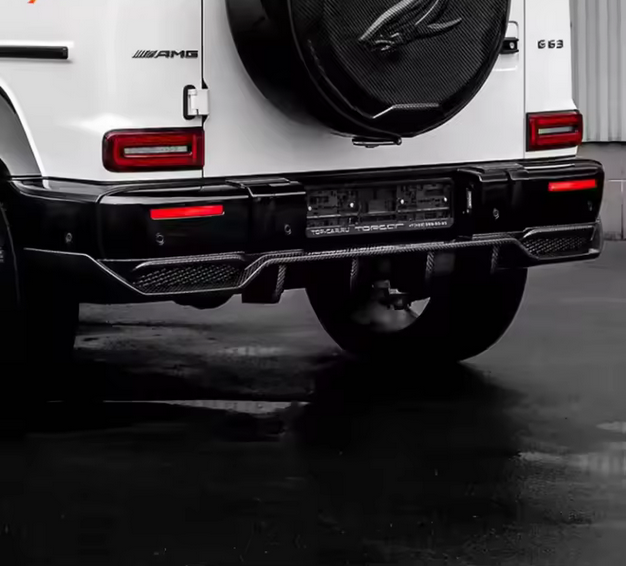 Dry Carbon Heckstoßstangenlippe Zubehör für Mercedes-Benz W464 2018+ – Heckdiffusor im OEM Stil