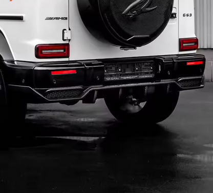 Dry Carbon Heckstoßstangenlippe Zubehör für Mercedes-Benz W464 2018+ – Heckdiffusor im OEM Stil