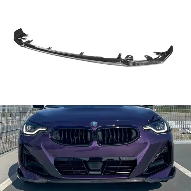 Dry Carbon Front Lip Splitter for BMW 2 Series G42 Coupé M Sport
