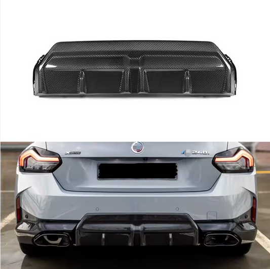 Diffuseur arrière en carbone sec pour BMW Série 2 G42 Coupé M Sport
