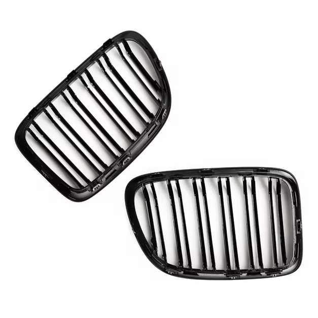 Frontgrill Nieren Grill Glanz Schwarz für BMW X1 E84 2011–2015