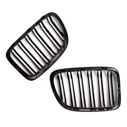 Frontgrill Nieren Grill Glanz Schwarz für BMW X1 E84 2011–2015