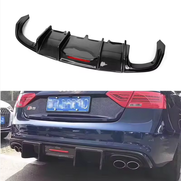Carbon rear diffuser for Audi A5 S5 8T S Line 2012–2016