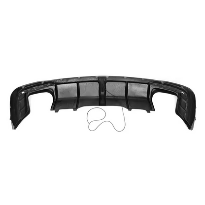 Echtcarbon Heckdiffusor mit LED Bremslicht für Audi A4 S4 B9 S Line