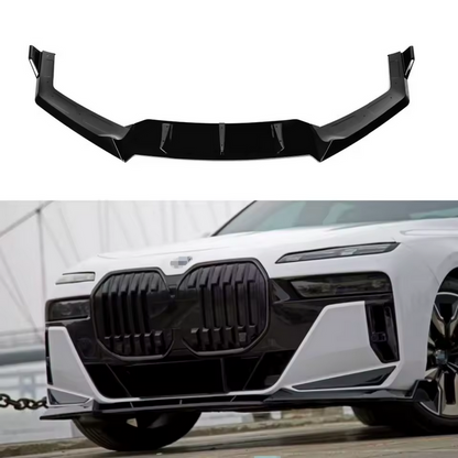 Front lip splitter gloss black for BMW 7 Series G70