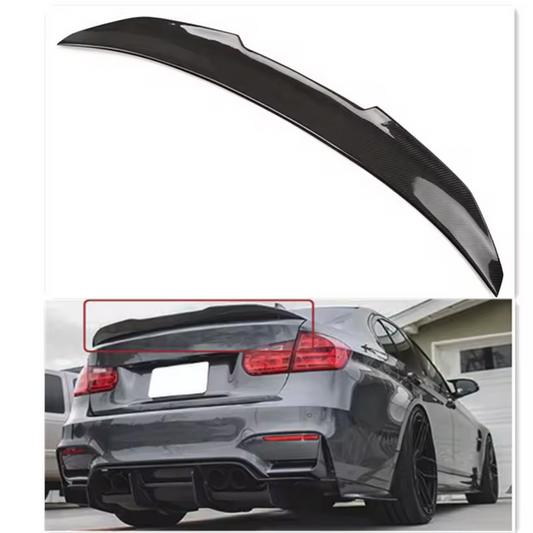 Aileron arrière style PSM en carbone véritable pour BMW F30 F80 M3 2012–2017
