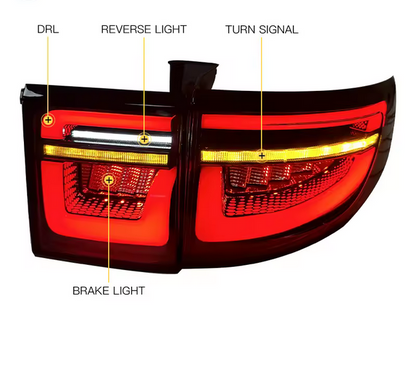 LED taillight upgrade with dynamic turn signals for Land Rover Discovery Sport 2016–2019