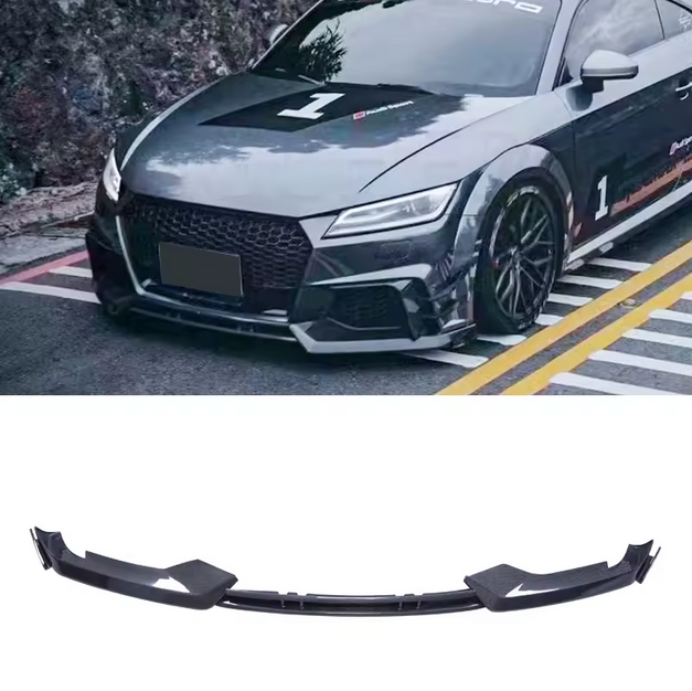 Lame avant en fibre de carbone pour Audi TTRS MK3 8S 2016–2019