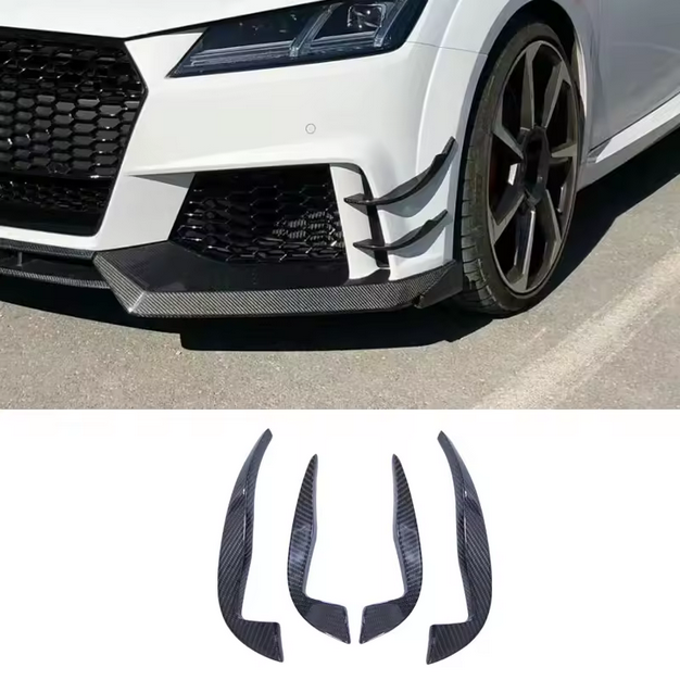 Canards en carbone pour pare-chocs avant Audi TT TTRS 8S