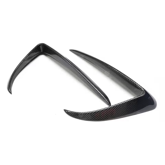 Ailerons avant en fibre de carbone pour Tesla Model 3 – Noir brillant 3K Carbone