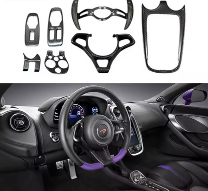Panneaux de garniture intérieure en carbone sec pour McLaren 570S