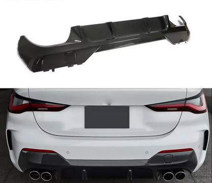 Carbon fiber rear bumper lip for BMW 4 Series G22 G23