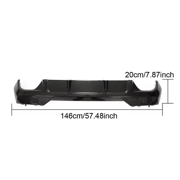 Carbon fiber rear bumper lip for BMW 4 Series G22 G23