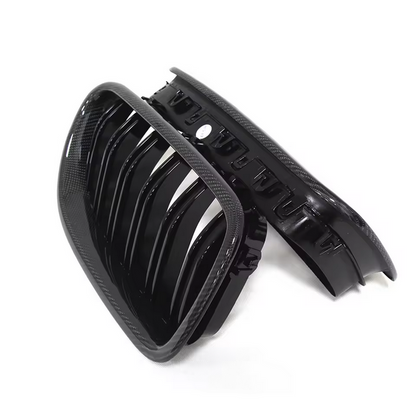 Calandre avant à double lamelle en fibre de carbone pour BMW Série 5 F10 / F10 M5