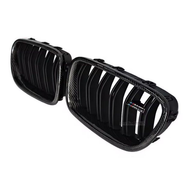 Calandre avant à double lamelle en fibre de carbone pour BMW Série 5 F10 / F10 M5