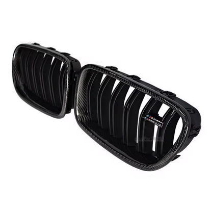 Calandre avant à double lamelle en fibre de carbone pour BMW Série 5 F10 / F10 M5