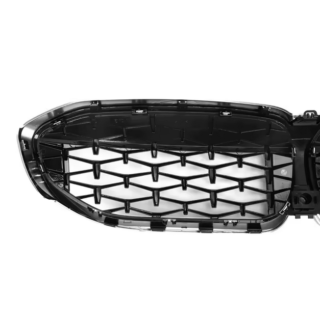 Frontgrill Diamond Style Matt Silber für BMW 3er G20 G21