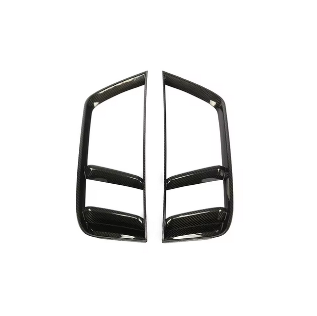 Carbon Heckstoßstangen-Lüftungsblenden für Audi R8 – Dry Carbon