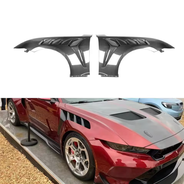 Carbon Kotflügel für Ford Mustang 2024+    Echtcarbon