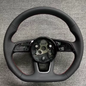 Volant sport en cuir perforé à méplat pour Audi A4 A5 A3 A6 A7 Q2 Q3 Q5