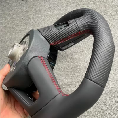 Volant sport en cuir perforé à méplat pour Audi A4 A5 A3 A6 A7 Q2 Q3 Q5