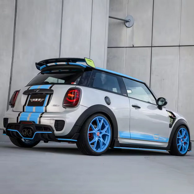 Kit carrosserie carbone pour MINI JCW F56 F57 LCI – lame avant, bas de caisse, diffuseur