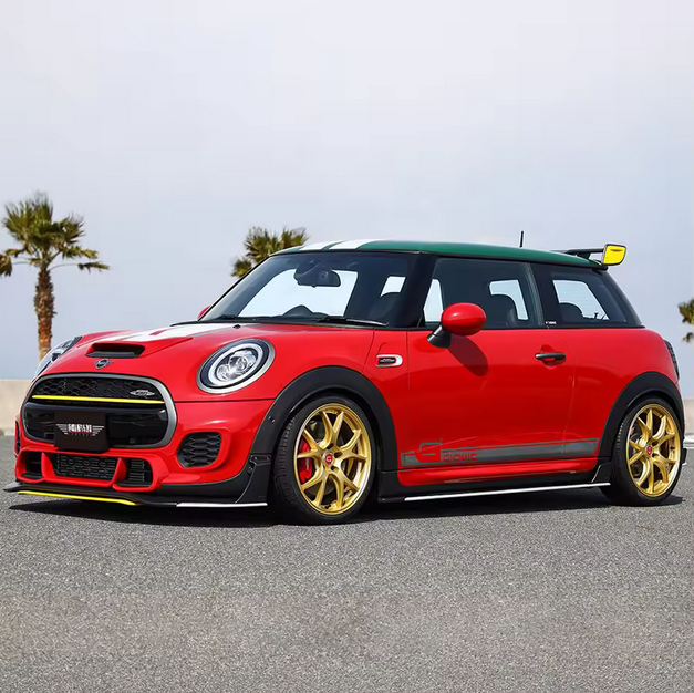 Kit carrosserie carbone pour MINI JCW F56 F57 LCI – lame avant, bas de caisse, diffuseur