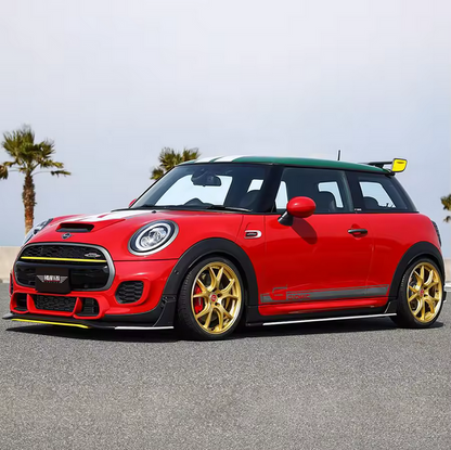 Kit carrosserie carbone pour MINI JCW F56 F57 LCI – lame avant, bas de caisse, diffuseur