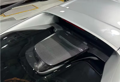 Cache-moteur arrière en fibre de carbone sèche pour Ferrari 296 GTB