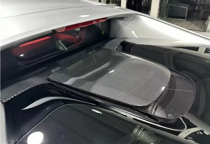 Cache-moteur arrière en fibre de carbone sèche pour Ferrari 296 GTB