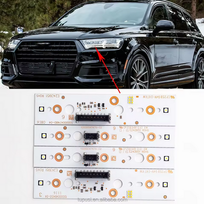 Barre lumineuse LED blanche pour feux de jour (DRL) / barre tubulaire pour Audi Q7 (2017–2019)