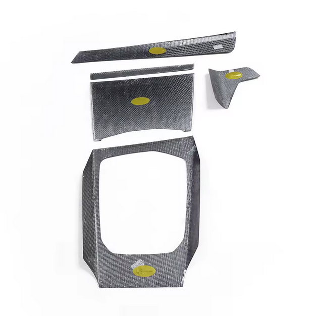Ensemble de 5 pièces d'habillage intérieur en fibre de carbone véritable pour BMW G80 M3 et G82 M4 (à partir de 2021)