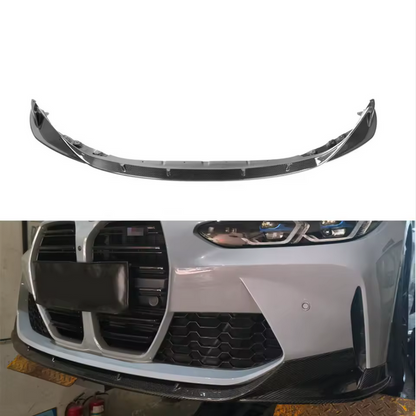 Lèvre avant style CT en carbone sec pour BMW M3 G80 et M4 G82/G83 (à partir de 2021)