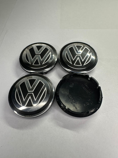 4x 55mm Nabendeckel für VW Felgen