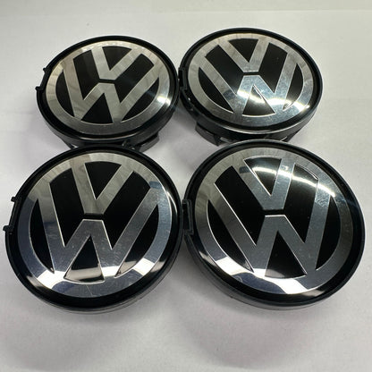 4x 63mm Nabendeckel für VW Felgen