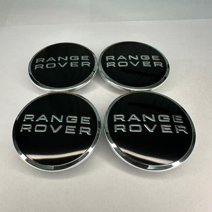 4x Range Rover kompatible Nabendeckel 63mm Schwarz
