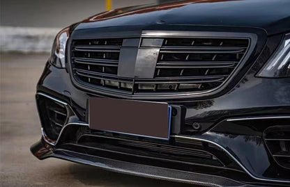Lèvre avant en fibre de carbone pour Mercedes-Benz Classe S W222 AMG S63 S65